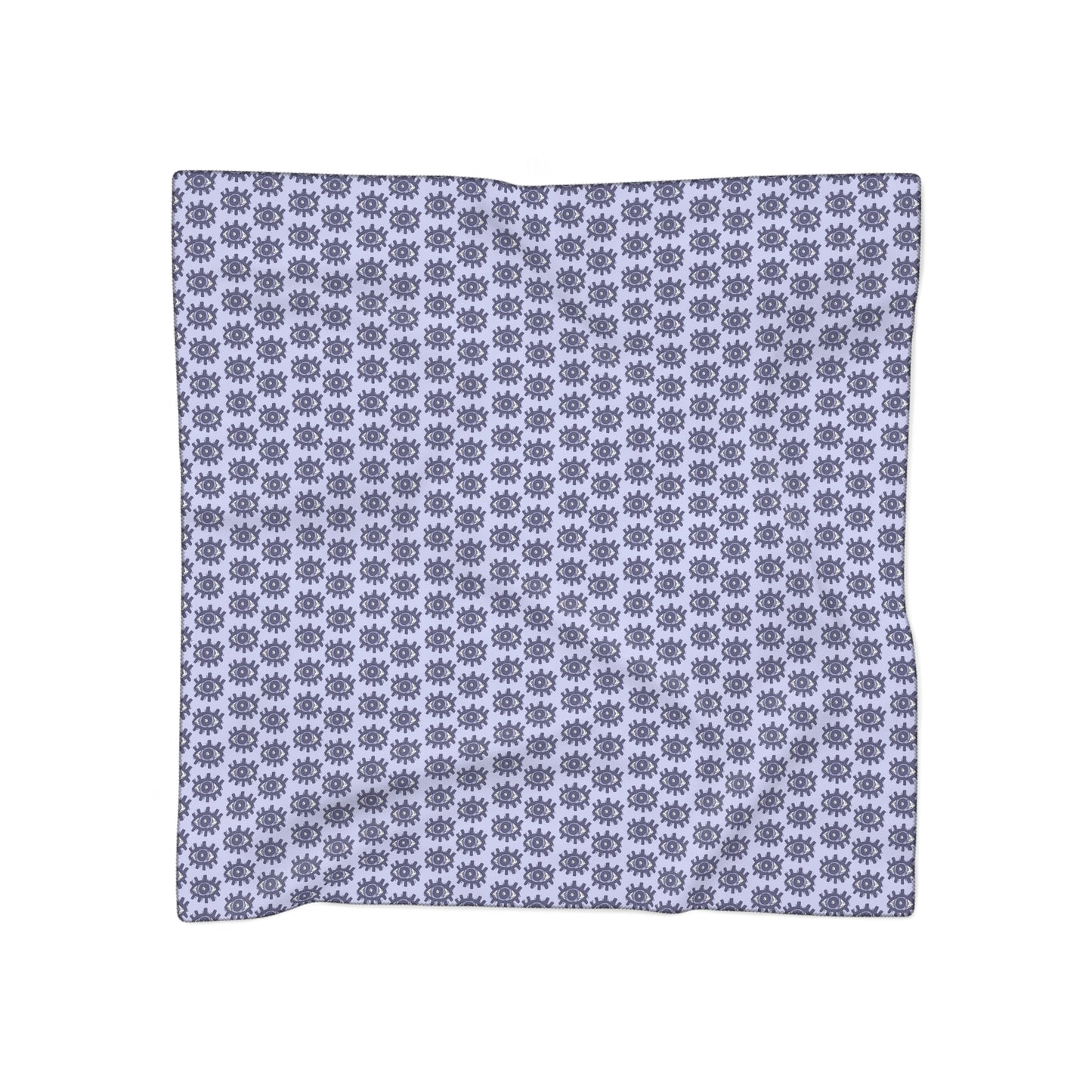 Witches Veil - Purple Blue Psychic Eye Print Veil / Head Scarf - Witchy scarf perfect for veiling or fashion - Sheer, lightweight chiffon