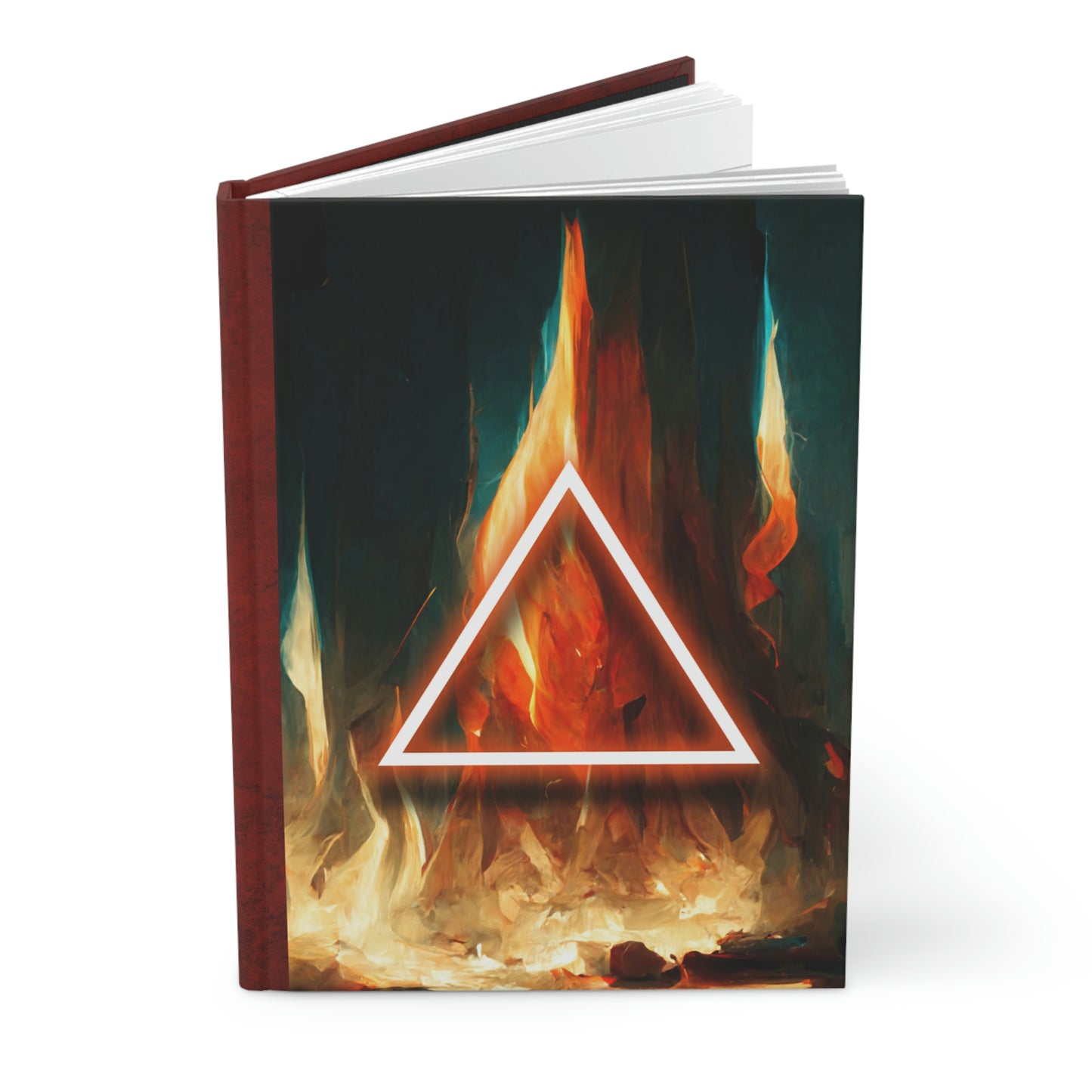 Elemental Book of Shadows - FIRE - Hardcover Grimoire for Witches, Pagans, Wiccans - 150 lined page notebook