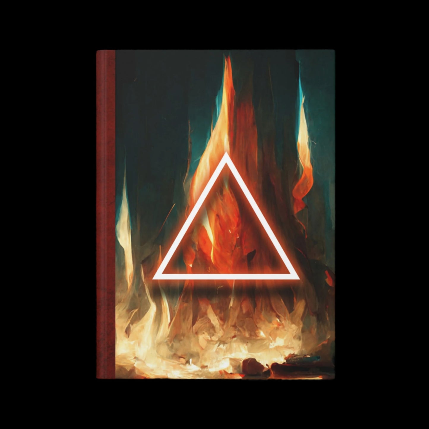 Elemental Book of Shadows - FIRE - Hardcover Grimoire for Witches, Pagans, Wiccans - 150 lined page notebook