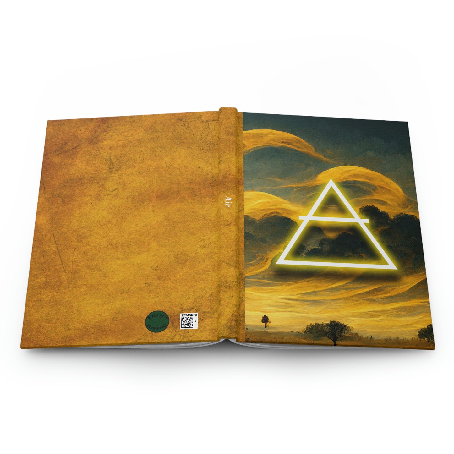 Elemental Book of Shadows - AIR - Hardcover Grimoire for Witches, Pagans, Wiccans - 150 lined page notebook
