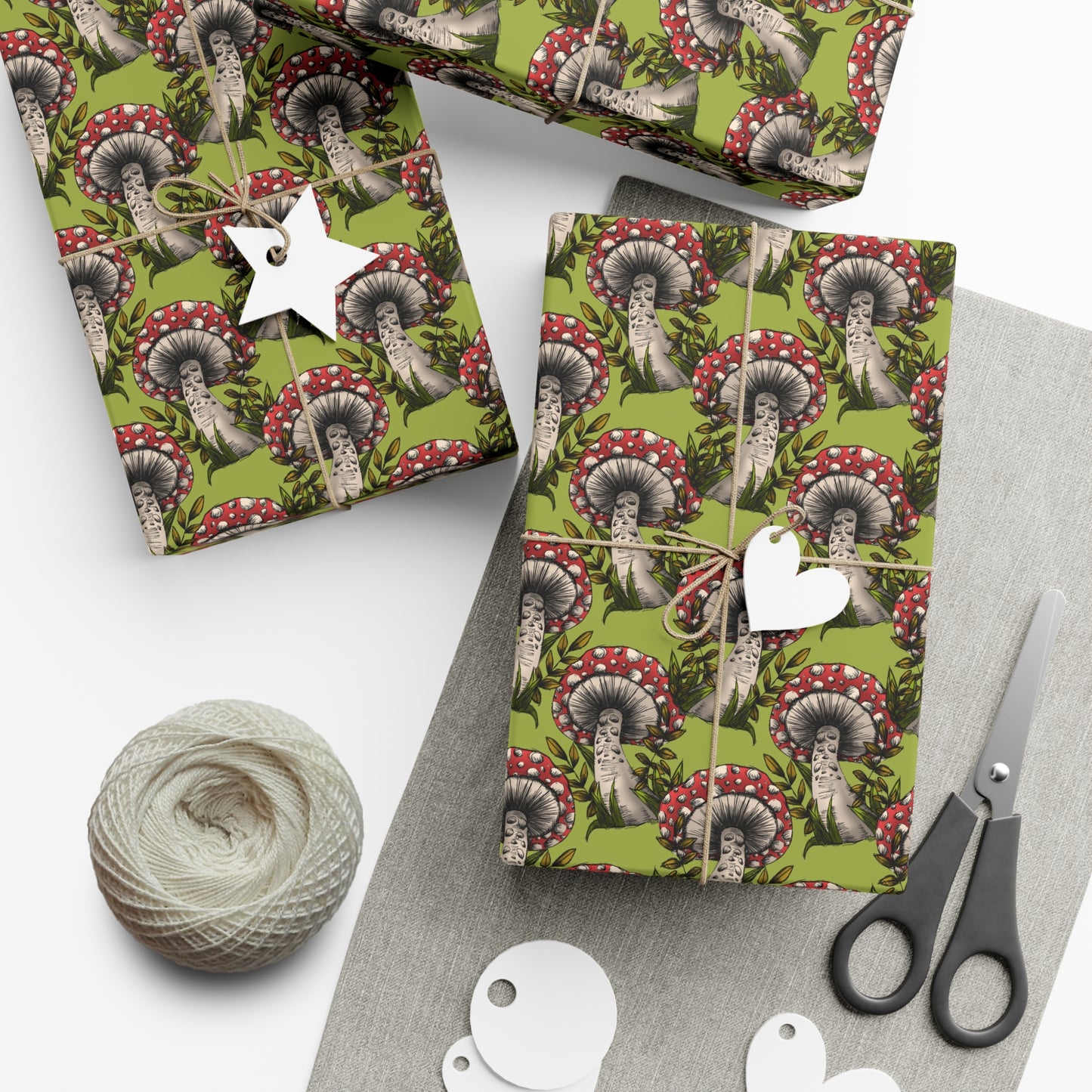 Magical Mushrooms | Witchy Wrapping Paper | Boutique Gift Wrap