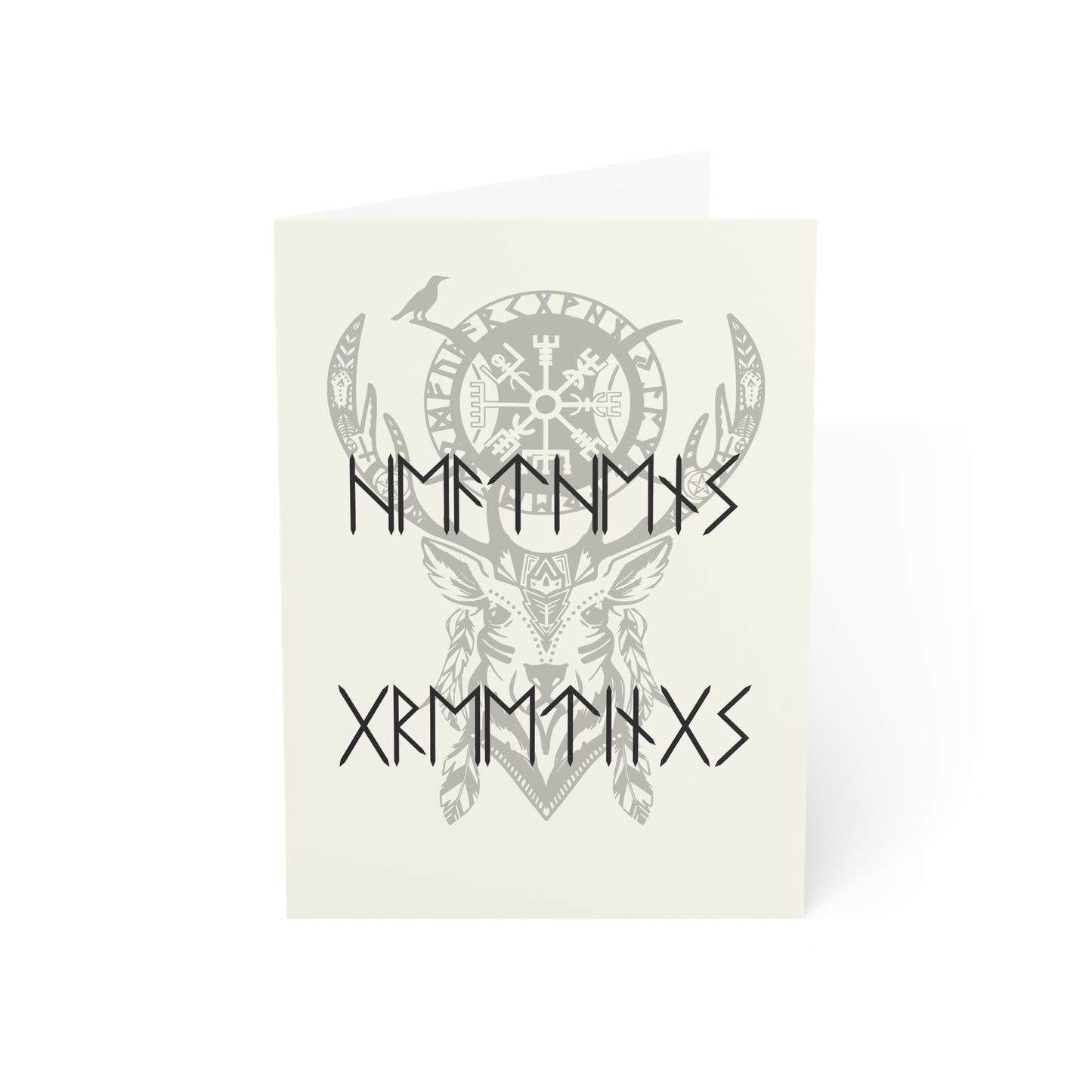 Heathen's Greetings! Futhark | Viking Yule Greeting Cards (1, 10, 30, 50 pcs)