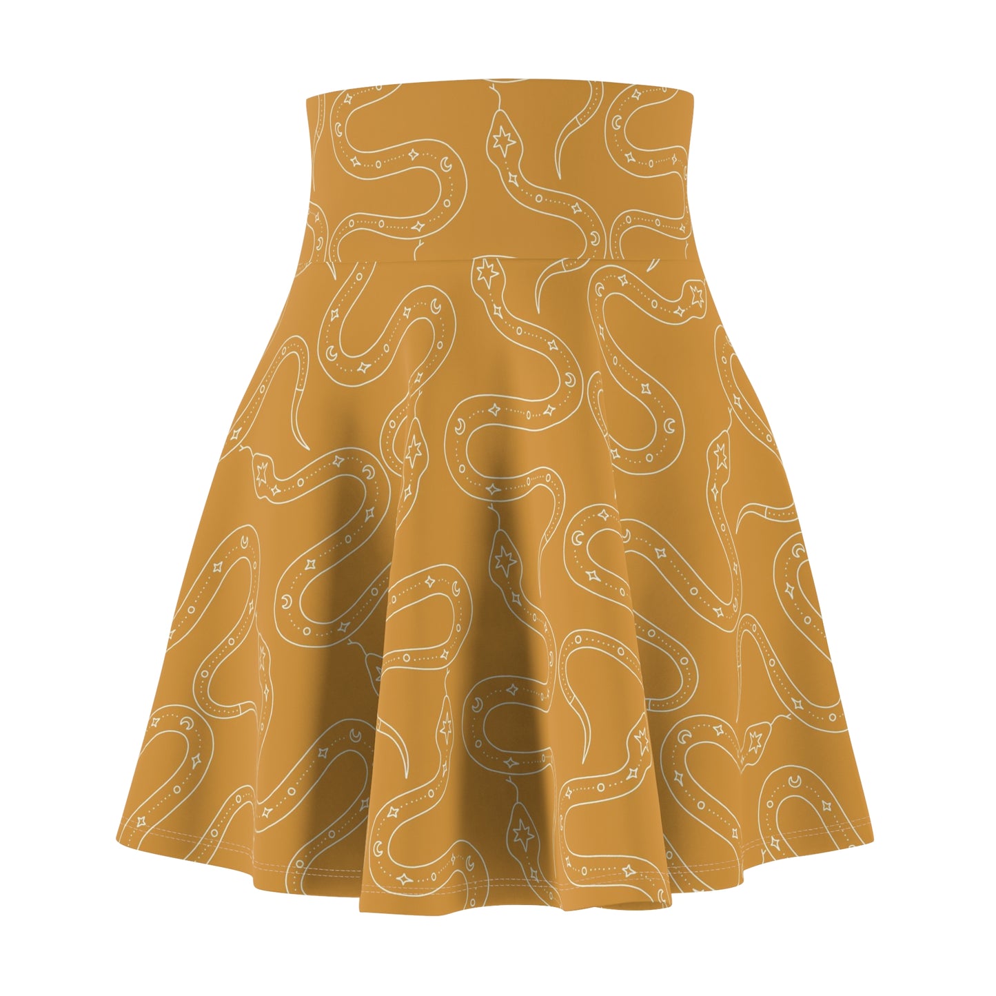 Magical Snakes on Yellow | Witchy Skirt | Magical Skirt | Yellow & Orange