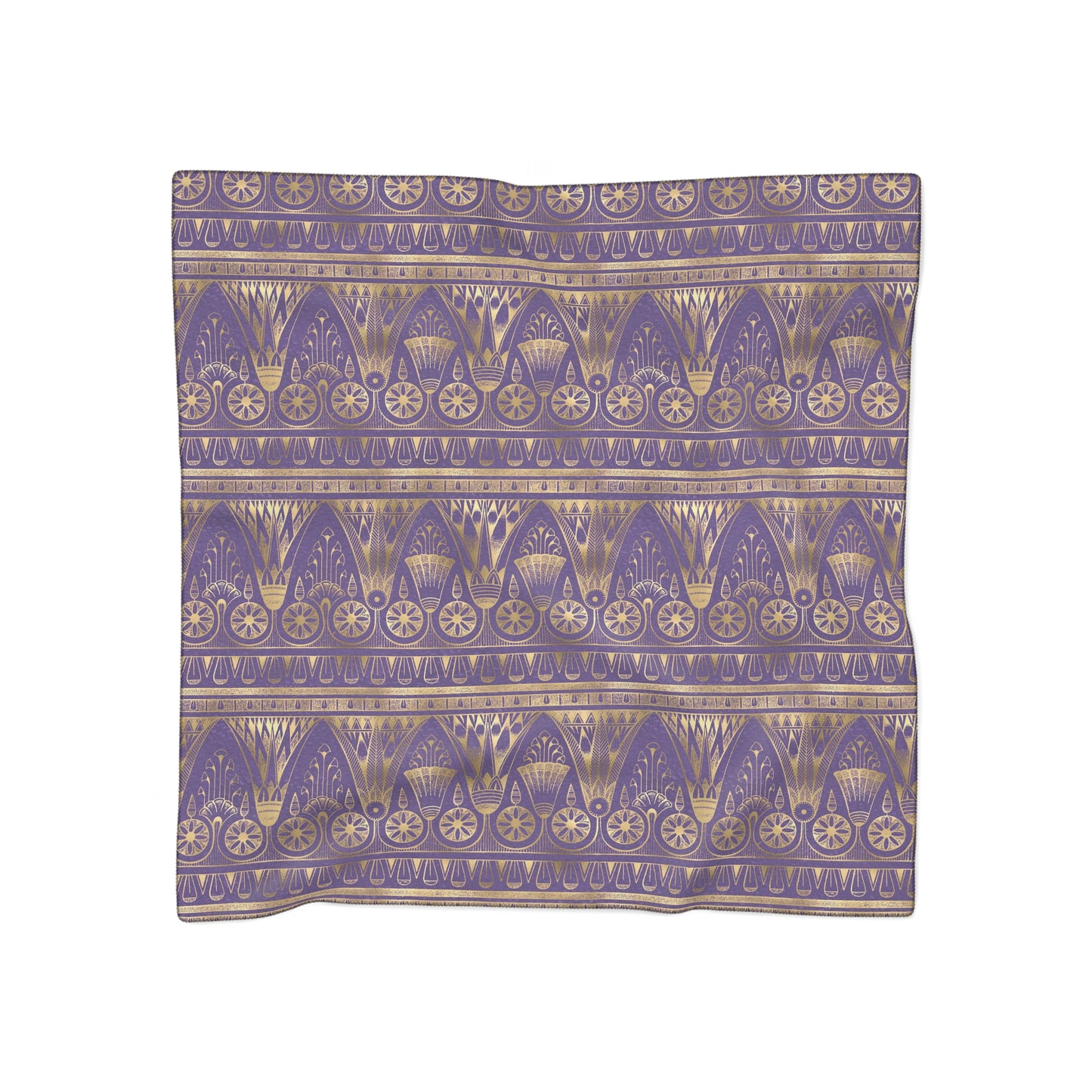 Purple & Gold Egyptian Inspired Witches Veil | Pagan Witchy Scarf