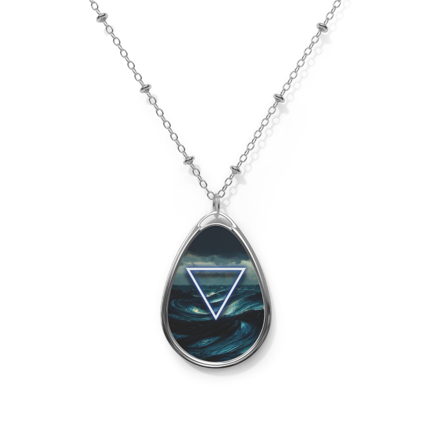 Water Symbol Necklace | Magical Jewelry | Occult Symbol of the Elements