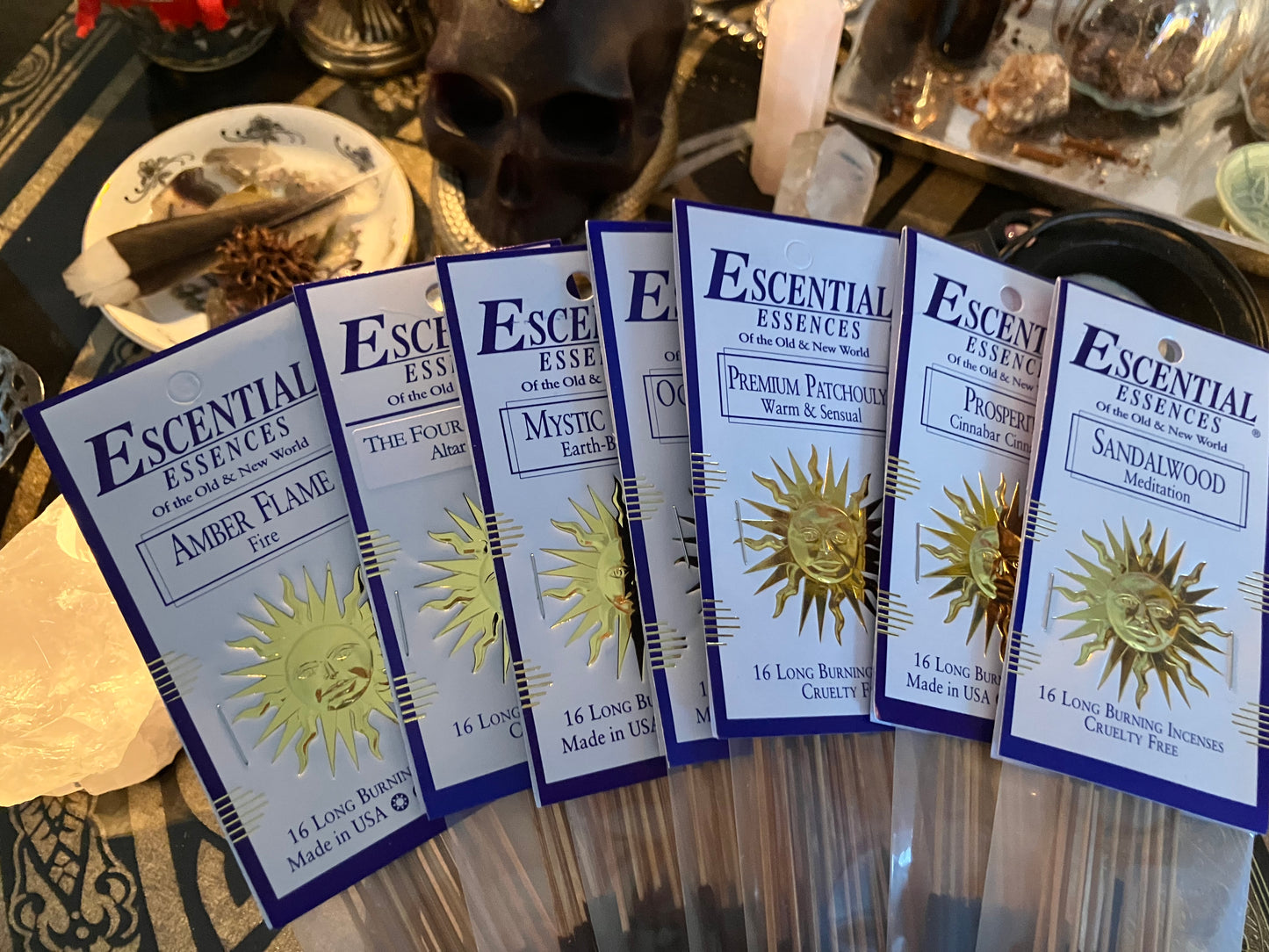 Amber Flame escential essences incense sticks 16 pack
