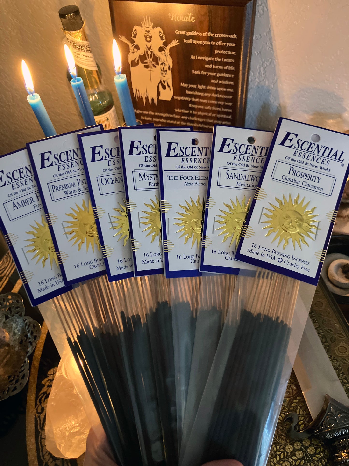 Rain Goddess Escential Essences Incense Sticks 16 pack