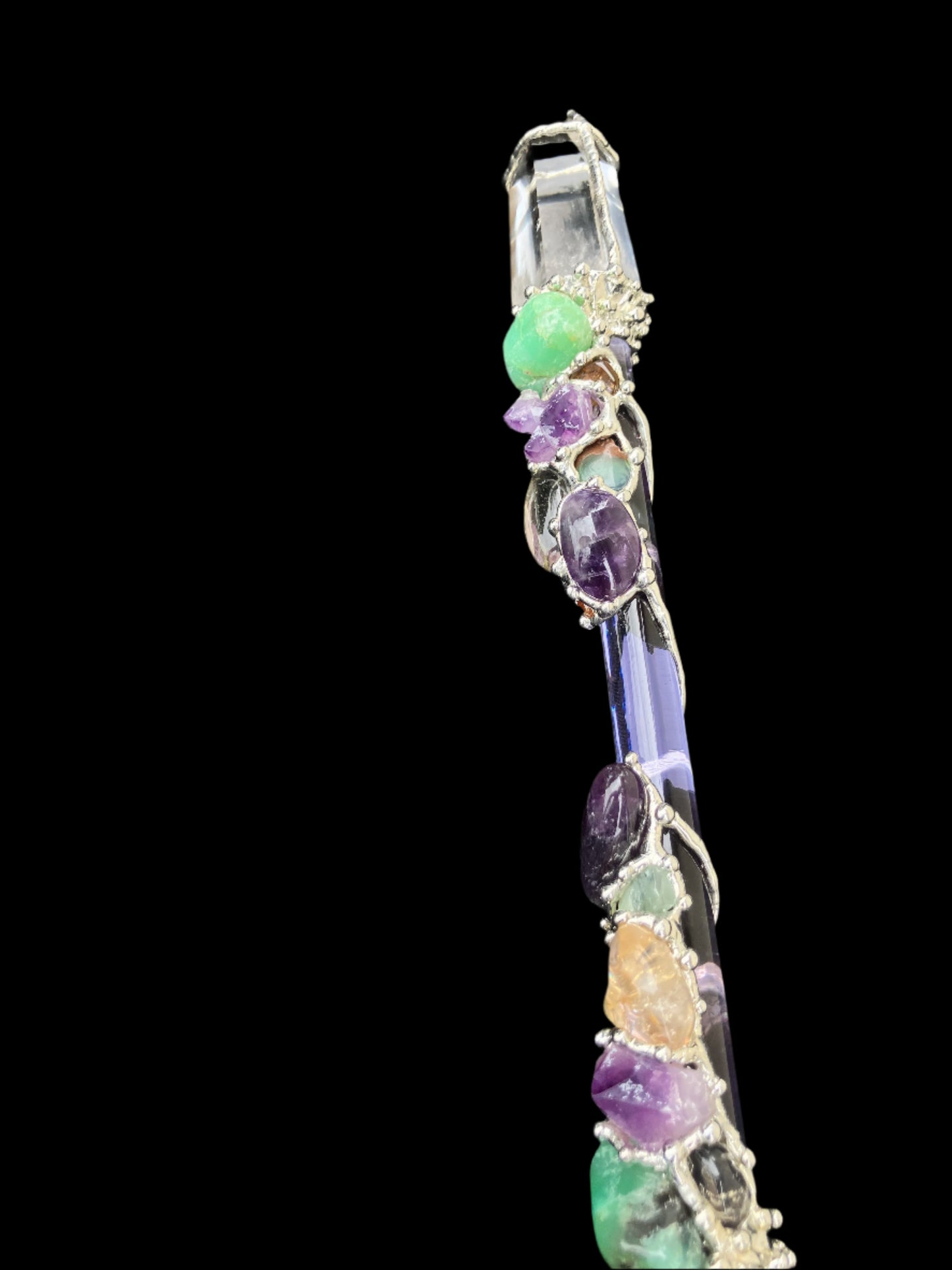 Crystal Wand | MENTAL WELLNESS | Amethyst, Chrysoprase, Citrine