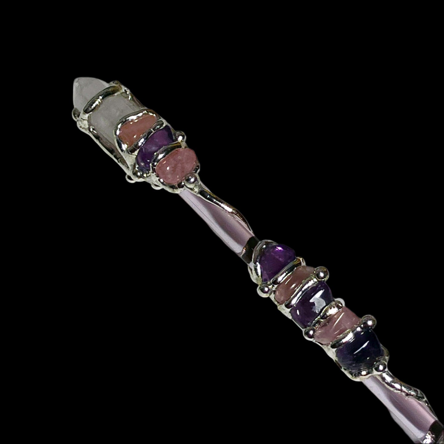 Crystal Wand | LOVE | Rose Quartz, Amethyst, Clear Quartz