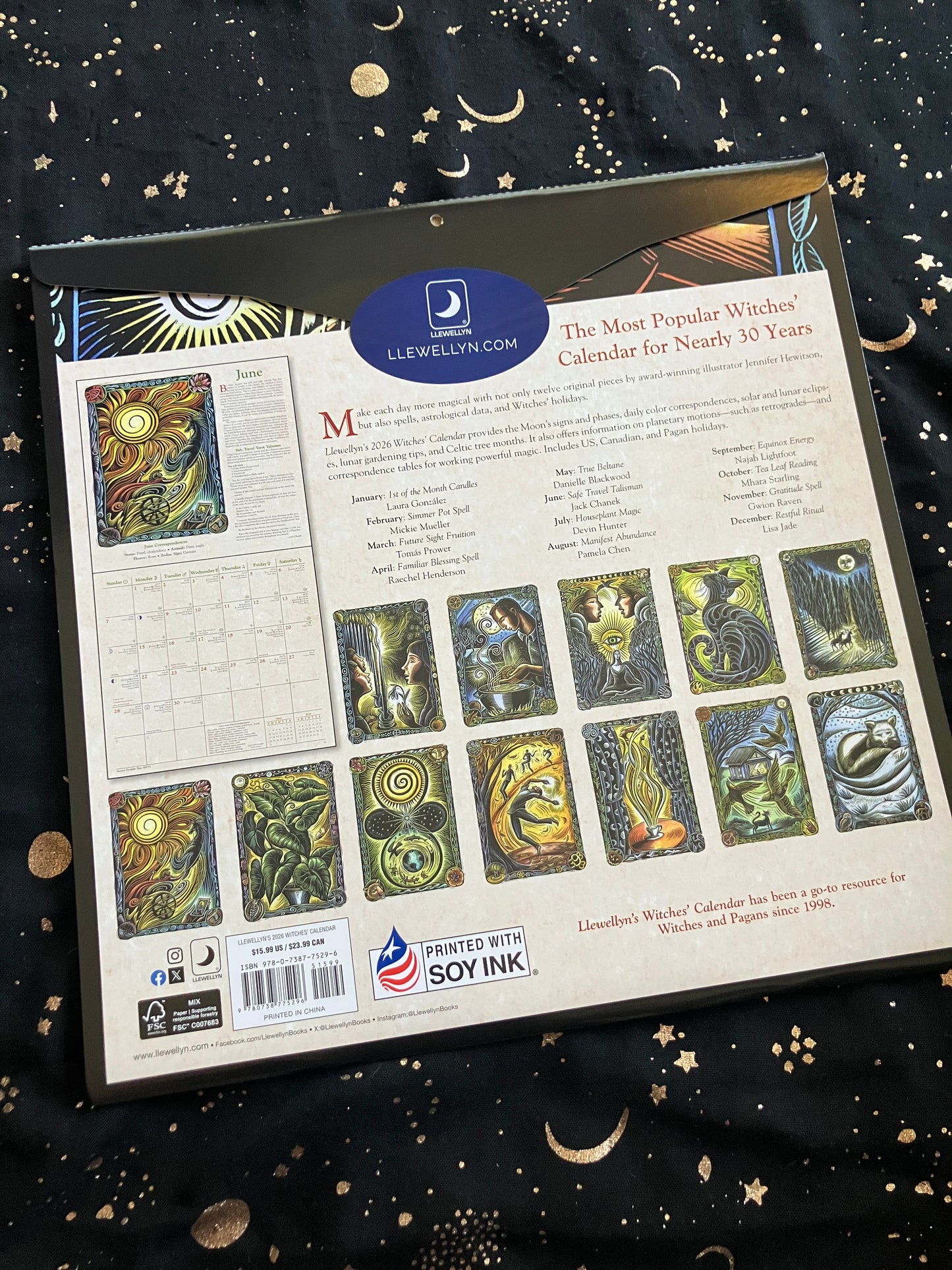 Llewellyn's 2026 Witches' Calendar | Wall Calendar