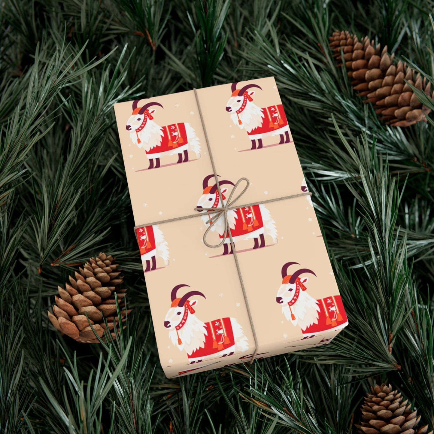 Yule Goat Wrapping Paper | Julbock | Winter Solstice Gift Wrap