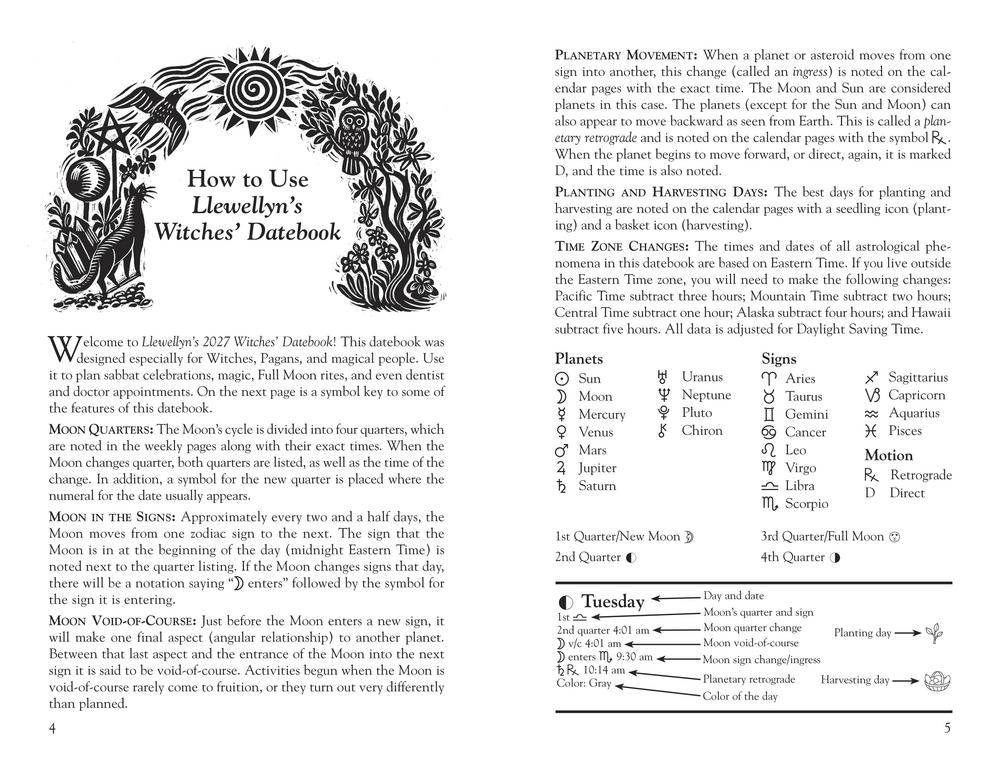 Llewellyn's 2027 Witches' Date Book