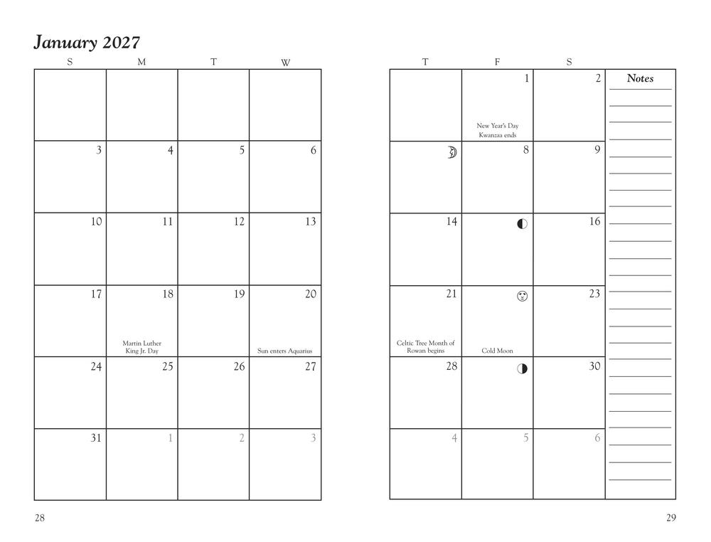 Llewellyn's 2027 Witches' Date Book