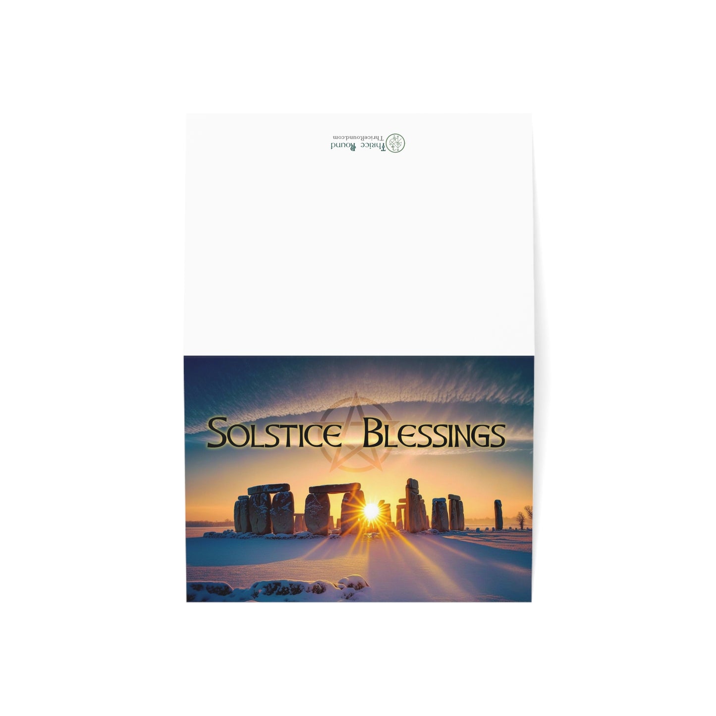 Stonehenge Winter Solstice Cards | Pagan Winter Solstice Yule Cards (1, 10, 30, 50 pcs)