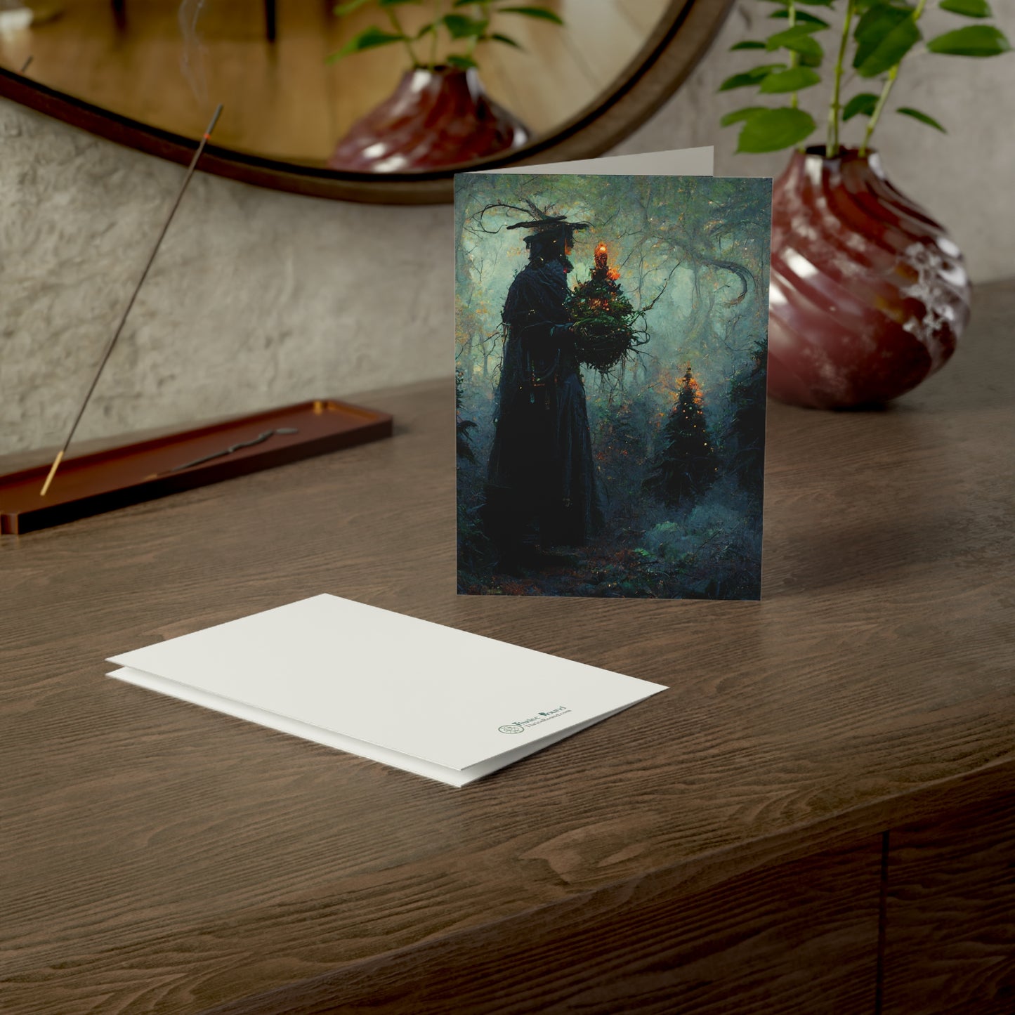 Winter Solstice Ritual | Witchy Yule Greeting Cards (1, 10, 30 and 50 pcs)