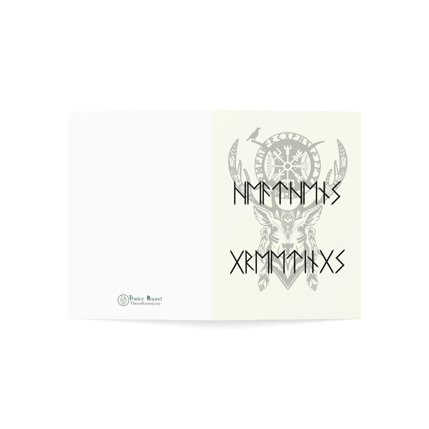 Heathen's Greetings! Futhark | Viking Yule Greeting Cards (1, 10, 30, 50 pcs)