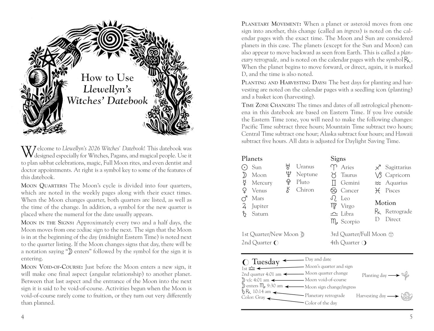 Llewellyn's 2026 Witches' Date Book