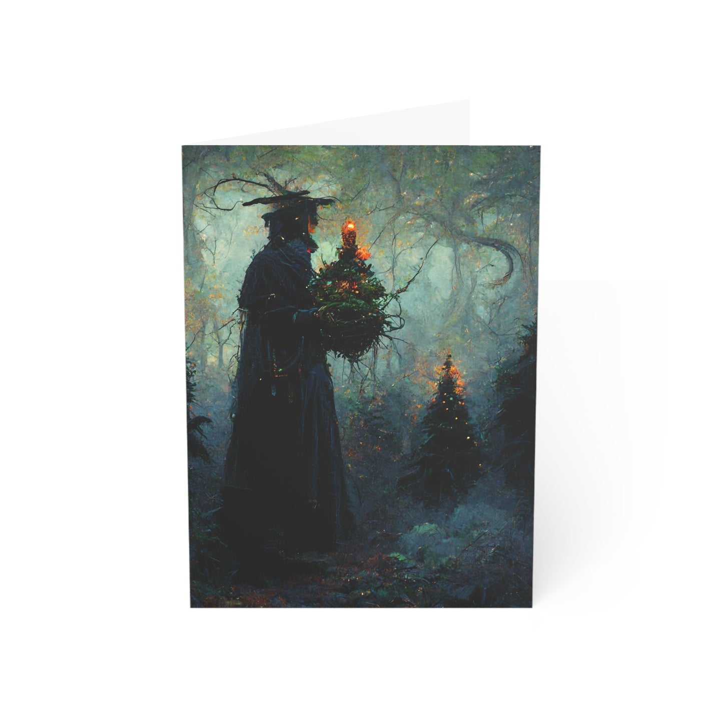 Winter Solstice Ritual | Witchy Yule Greeting Cards (1, 10, 30 and 50 pcs)