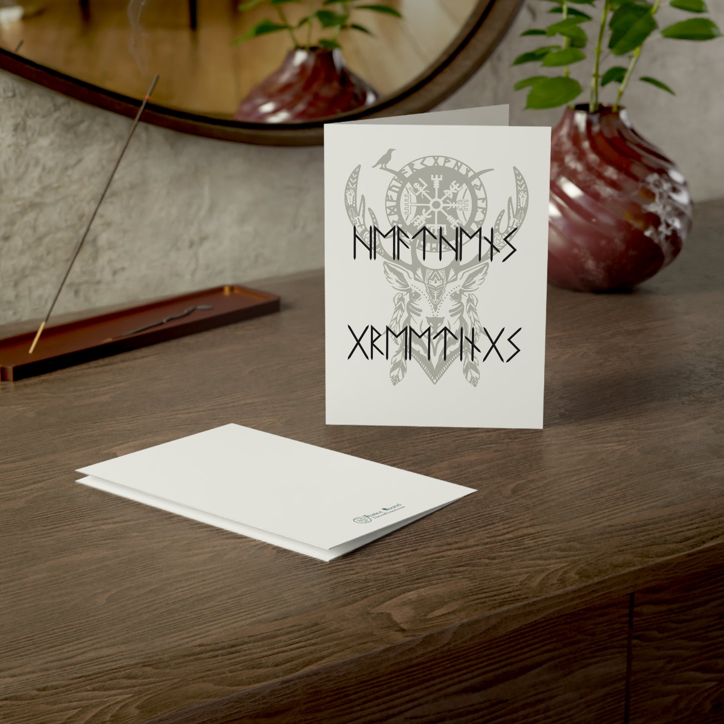 Heathen's Greetings! Futhark | Viking Yule Greeting Cards (1, 10, 30, 50 pcs)