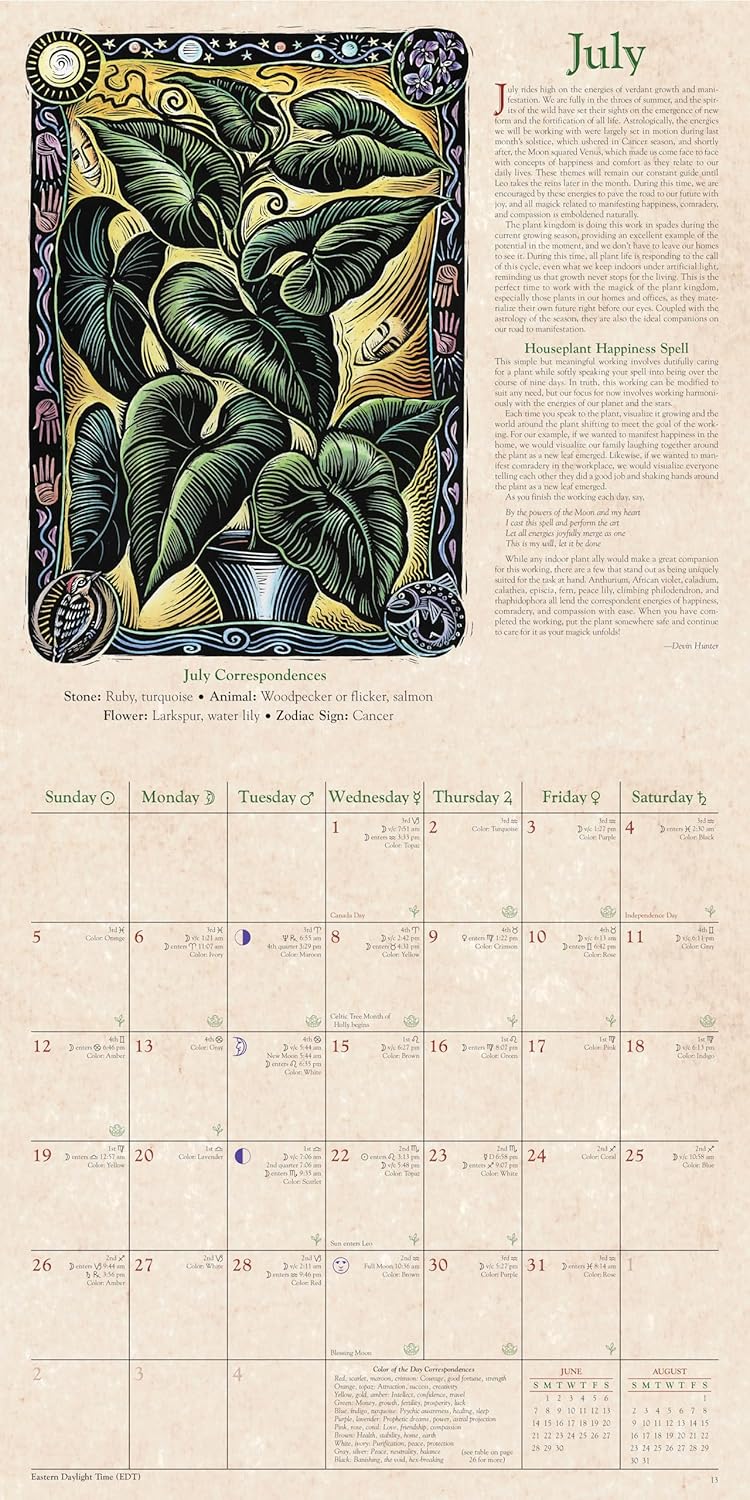 Llewellyn's 2026 Witches' Calendar | Wall Calendar