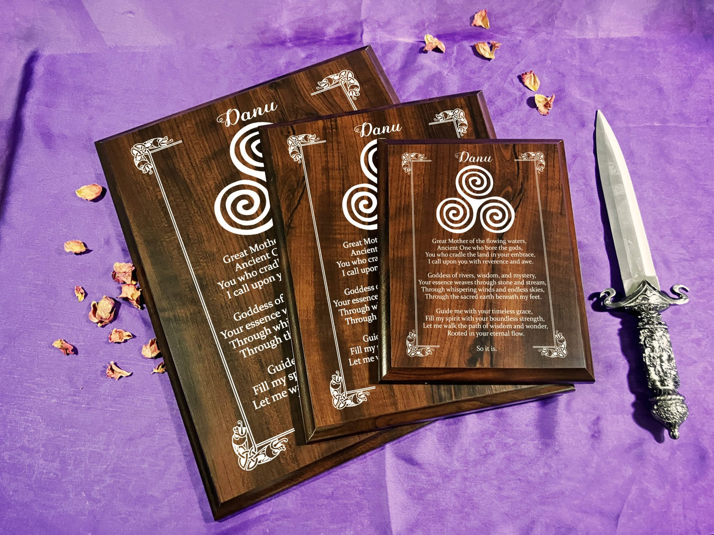 Danu Prayer Pagan Wall Plaque