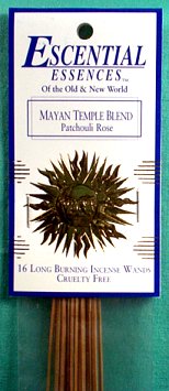Mayan Temple Escential Essences Incense Sticks 16 pack