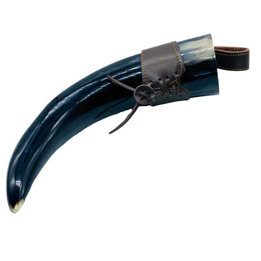 12" Viking Drinking Horn |  Authentic Water Buffalo Horn