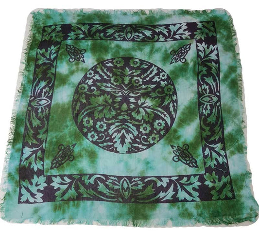 18"x18" Green Man altar cloth