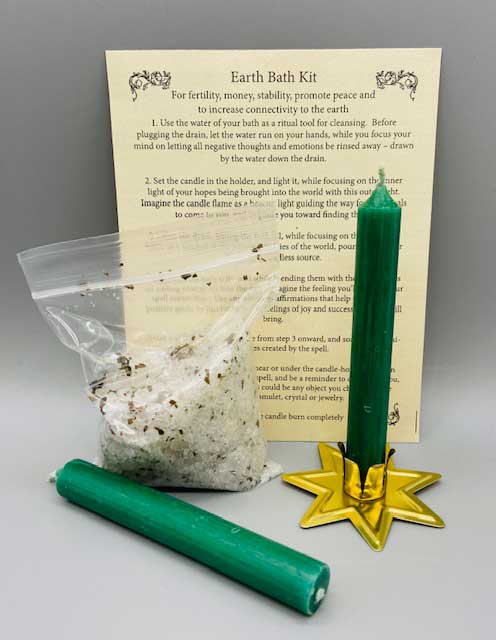 Earth Ritual Kit Earth Element Bath Kit | Ritual Bath for Witches Pagans | Thrice Round ...